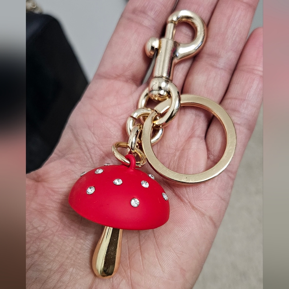 Red Mushroom Purse Charm